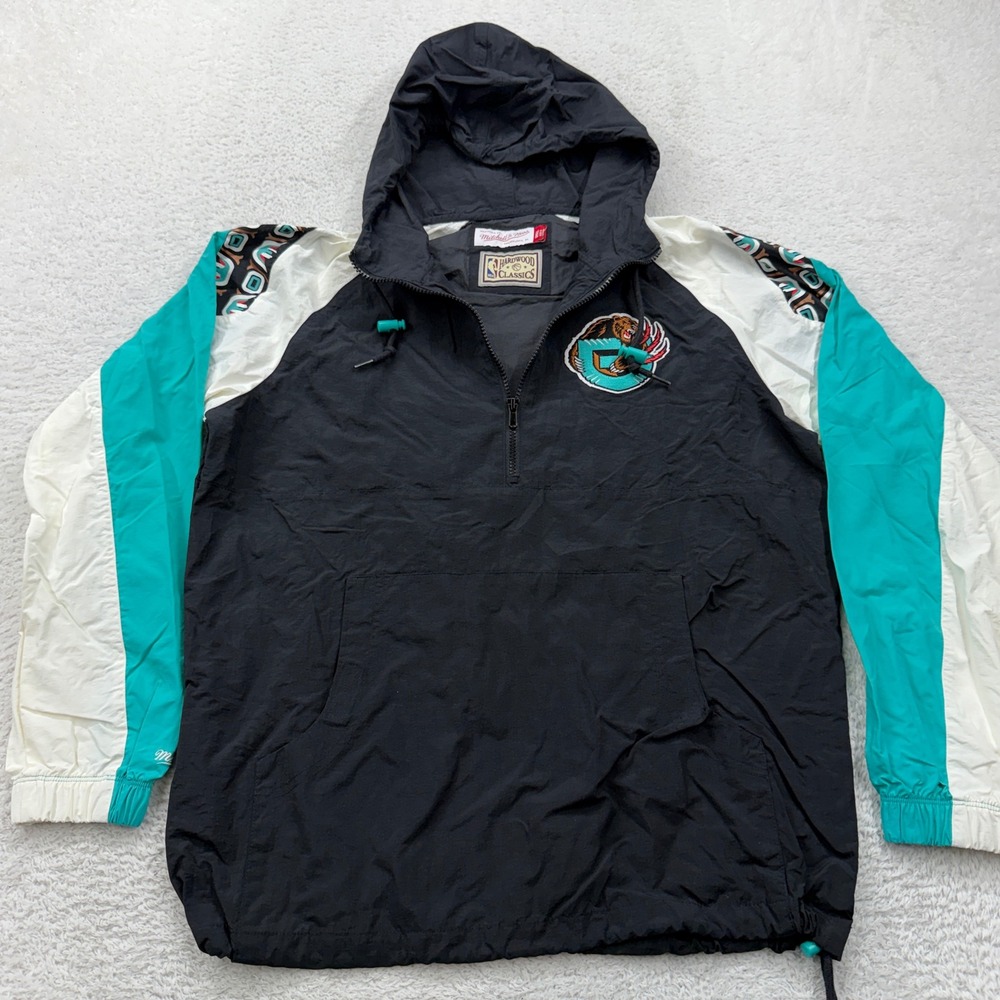 Mitchell‎ & Ness Vancouver Grizzlies NBA Hardwood Classics Half Zip Jacket Small